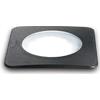 Ideal Lux WAY SQUARE SEGNAPASSI IP67 1 LUCE ATTACCO GX53 NERO 12CM WIDE FASCIO LUMINOSO