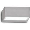 Ideal Lux TWIN APPLIQUE DA ESTERNO IP44 DOPPIA EMISSIONE 1 LUCE ATTACCO G9 GRIGIO
