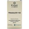 NUTRIBIOTICA S.L. KIROOT BY NUTRIBIOTICA VITAMINA D3+K2 120 PERLE SENZA GLUTINE SENZA LATTOSIO