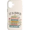 Books Over People Co Custodia per iPhone 16 Plus Va bene sentire i tuoi sentimenti Libro