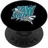 Aharon's Stuff Divertente Shark Pun Jaw-some Shark Lovers Ocean Wildlife PopSockets PopGrip Adesivo