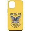 Patriotic July 4th Semiquincentennial Ce Custodia per iPhone 12/12 Pro Anniversario americano USA 1776-2026 Quarter Millennium 250