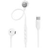 JBL Tune 305 C Auricolari USB-C ad Alta Risoluzione Audio, con Cavo Piatto Antigroviglio, Comando a 3 Tasti Bassi Profondi, JBL Pure Bass, Bianco
