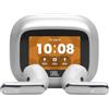 JBL Live Flex 4, Auricolari Wireless con Cancellazione Adattiva del Rumore, Bluetooth, Autonomia di 50 Ore, Impermeabilità IP54, Smart Charging Case, Argento