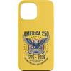 Patriotic July 4th Semiquincentennial Ce Custodia per iPhone 13 Pro Max Anniversario americano USA 1776-2026 Quarter Millennium 250