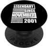 Lustige Geburtstagssprüche zum 25. B-Day 25° compleanno leggendario dal novembre 2001 frase di compleanno PopSockets PopGrip Adesivo
