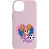 Paw Patrol Custodia per iPhone 14 Plus Ufficiale Paw Patrol Skye Soccer The Big Game Team Player