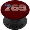 City & State Jackson Mississippi 769 Codice Area Residente Patriot Americano PopSockets PopGrip Adesivo