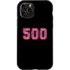 Leggende dello sport Custodia per iPhone 11 Pro Baseball Softball Rosa Numero #500