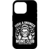 Feral Moms Coffee Club Custodia per iPhone 16 Pro Feral Unhinged Moms Club Alimentato Da Caffeina E Caos