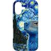 Watercolour Fashion Kitty Shades Custodia per iPhone 17 Hamster Blue Painting Majestic Capibara Notti Stellate