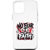 Christian Faith Scripture No Fear Romans Custodia per iPhone 12/12 Pro No Fear In Faith Romani Cristiani 8 31 Versetto
