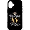 Mis Quince Evelyn Tees Custodia per iPhone 16 Mis Quince Evelyn 15 Quinceanera Messicano Compleanno XV Festa