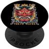 Japanese Aesthetic by Tokyo Waves Maschera giapponese del diavolo Yokai del diavolo Hannya Giappone Oni PopSockets PopGrip Adesivo