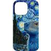 Watercolour Fashion Kitty Shades Custodia per iPhone 14 Pro Max Hamster Blue Painting Majestic Capibara Notti Stellate