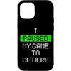 Gaming Humor Retro Pixel Gamer Meme Custodia per iPhone 12/12 Pro Mio Gioco In Pausa Per Essere Qui Divertente Gamer