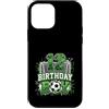 Kids Football Soccer Birthday Boy Appare Custodia per iPhone 12 mini Rete da calcio per 12° compleanno ragazzo 12 anni tema calcio