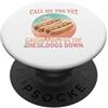 Divertente Maglietta Bootleg Che Griglia Maglietta Divertente Bootleg Grilling Hot Dog Dog Meme PopSockets PopGrip Adesivo