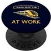Train Spotter Railway Fans Gear & Tops Treno Spotting Professionale Treno Spotter Al Lavoro PopSockets PopGrip Adesivo