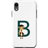 Timowo Studio Custodia per iPhone XR Giraffa Diploma Lettera B Alfabeto Animale