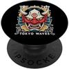Hannya Oni By Tokyo-Waves Maschera giapponese del diavolo Yokai del diavolo Hannya Giappone Oni PopSockets PopGrip Adesivo