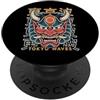 Japanese Aesthetic by Tokyo Waves Maschera giapponese del diavolo Yokai del diavolo Hannya Giappone Oni PopSockets PopGrip Adesivo