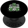 Kids Football Soccer Birthday Boy Appare Rete da calcio per 5° compleanno, 5 anni, tema calcio PopSockets PopGrip Adesivo