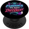 Funny Furry Pride Gifts Furries Vogliamo Essere Diversi Peloso Fandom Cyberpunk PopSockets PopGrip Adesivo