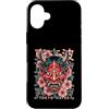 Hannya Oni Mask Aesthetic By TW Custodia per iPhone 16 Plus Maschera giapponese Demone Cherry Blossom Yokai Devil Hannya Oni