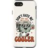 Retro Travel Car Camping Fridge 70s Sill Custodia per iPhone SE (2020) / 7/8 Don't Hate Me Cos I'm A Little Cooler - Divertente scatola per il ghiaccio da picnic