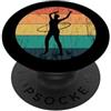 Hoop Rolling Hoop Ring Sport Fitness Car Hoop Rolling Donna in Allenamento PopSockets PopGrip Adesivo