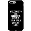 Culture Sarcastic Humor Witty Custodia per iPhone 7 Plus/8 Plus Benvenuti su Internet Sarcastico Uomini Donne