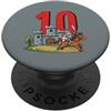 Medieval Renaissance Ren Faire Birthday 10 Anni Bambini Compleanno Guerriero Ragazzo Cavaliere Medievale PopSockets PopGrip Adesivo