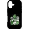 Kids Football Soccer Birthday Boy Appare Custodia per iPhone 17 Rete da calcio per 6° compleanno, 6 anni, tema calcio