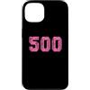 Leggende dello sport Custodia per iPhone 13 Baseball Softball Rosa Numero #500