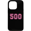 Leggende dello sport Custodia per iPhone 13 Pro Baseball Softball Rosa Numero #500