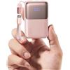 INIU Mini Power Bank, 45W 10000mAh Ricarica Rapida Powerbank, PD3.0 QC4.0 USB C Input & Output Caricatore Portatile per iPhone 17 16 15 14 13 Pro Max, Samsung S22, Rosa Chiaro