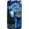 Watercolour Fashion Kitty Shades Custodia per iPhone XS Max Hamster Blue Painting Majestic Capibara Notti Stellate