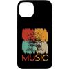 Retro Music Design Custodia per iPhone 13 Scheletro batterista musica retrò Halloween Rock Band