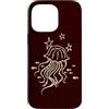 Sea Ocean Jellyfish and Fish Art Custodia per iPhone 14 Pro Max Y2K 90s Pesce e Meduse sotto le stelle