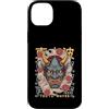Japanese Oni Mask Aesthetic By TOKYO WAV Custodia per iPhone 14 Plus Maschera giapponese del diavolo Hannya Oni Maschera Yokai Oni
