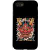 Hannya Oni Mask Aesthetic By TW Custodia per iPhone SE (2020) / 7/8 Giapponese Devil Demon Hannya Oni Maschera Cherry Blossom Yokai