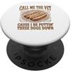 Divertente Maglietta Bootleg Che Griglia Maglietta Divertente Bootleg Grilling Hot Dog Dog Meme PopSockets PopGrip Adesivo