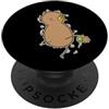 Kiwi Bird Kiwi Fruit Fruit Ratite Maori Kiwi giocando a Calcio PopSockets PopGrip Adesivo