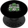 Kids Football Soccer Birthday Boy Appare Rete da calcio per 8° compleanno ragazzo 8 anni tema calcio PopSockets PopGrip Adesivo