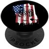 Paint Dripping Patriotic 4th of July US Carte del Blackjack Bandiera Americana USA Drip Graffiti Patriottismo PopSockets PopGrip Adesivo