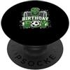 Kids Football Soccer Birthday Boy Appare Rete da calcio per 6° compleanno, 6 anni, tema calcio PopSockets PopGrip Adesivo