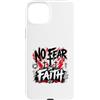 Christian Faith Scripture No Fear Romans Custodia per iPhone 15 Plus No Fear In Faith Romani Cristiani 8 31 Versetto