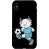 soccer animal ball fan football sport ho Custodia per iPhone XS Max Capra con calcio