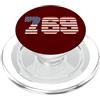 City & State Jackson Mississippi 769 Codice Area Residente Patriot Americano PopSockets PopGrip per MagSafe